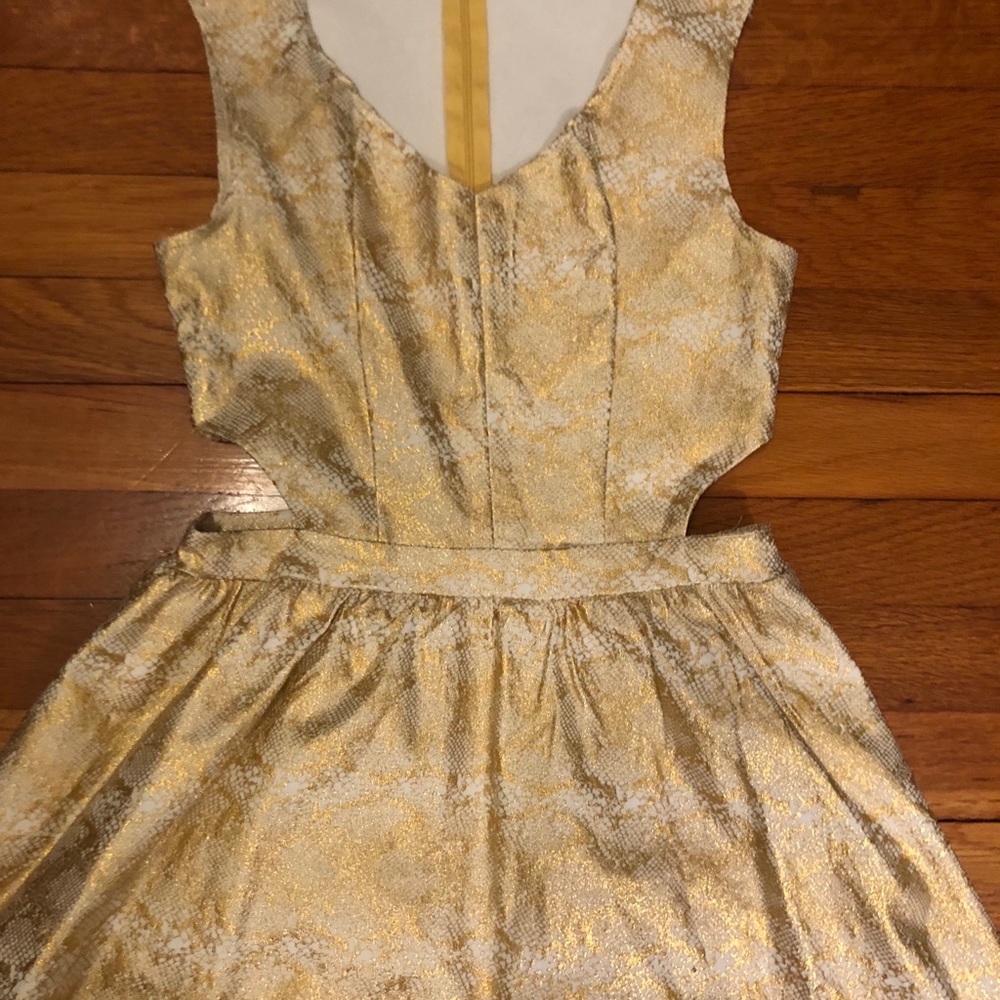Gold Formal NYE Style Dress